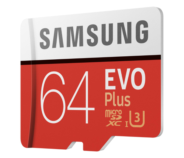 Samsung 64GB microSDXC Evo Plus zapis20MB/s odczyt100MB/s - 577324 - zdjęcie 2